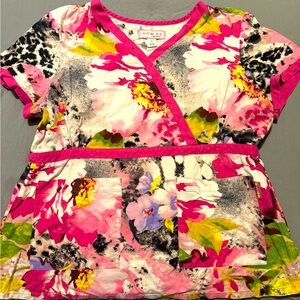 Size large Koi scrub top